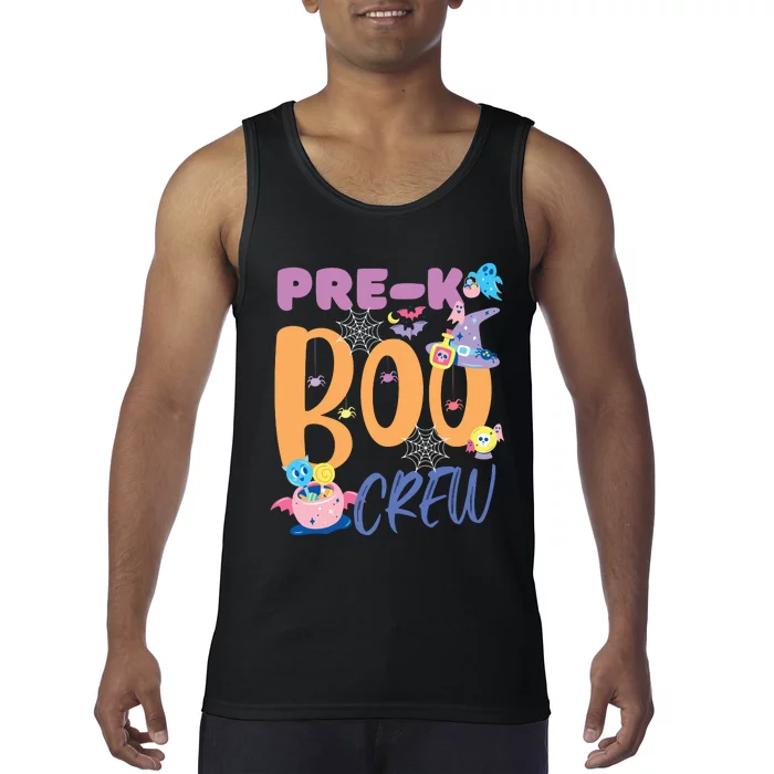 PreK Boo Crew Teacher Students Halloween Costume Party Team Tank Top