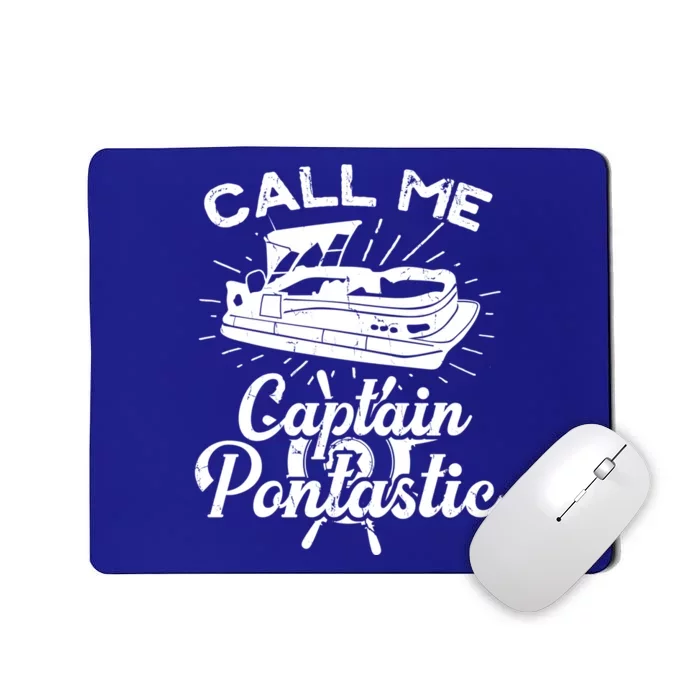 Pontoon Boat Captain Pontastic Fathers Day Gift Mousepad