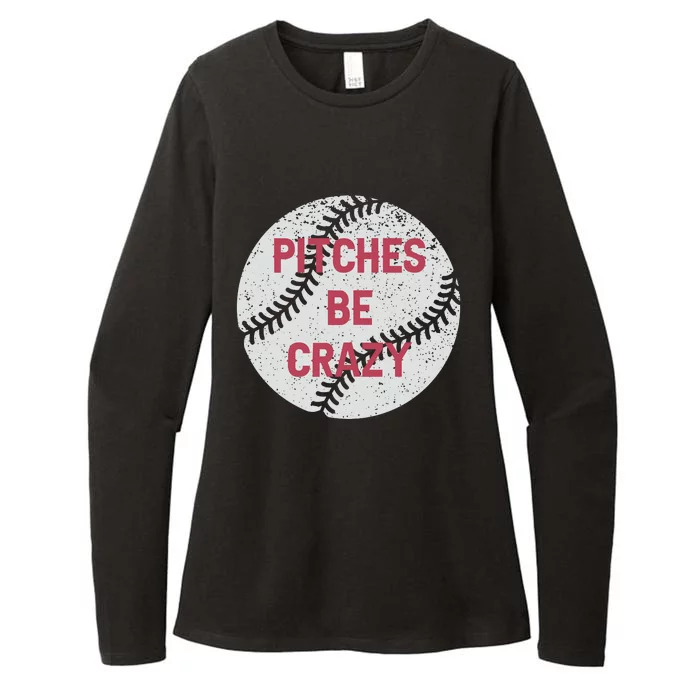 Pitches Be Crazy Womens CVC Long Sleeve Shirt