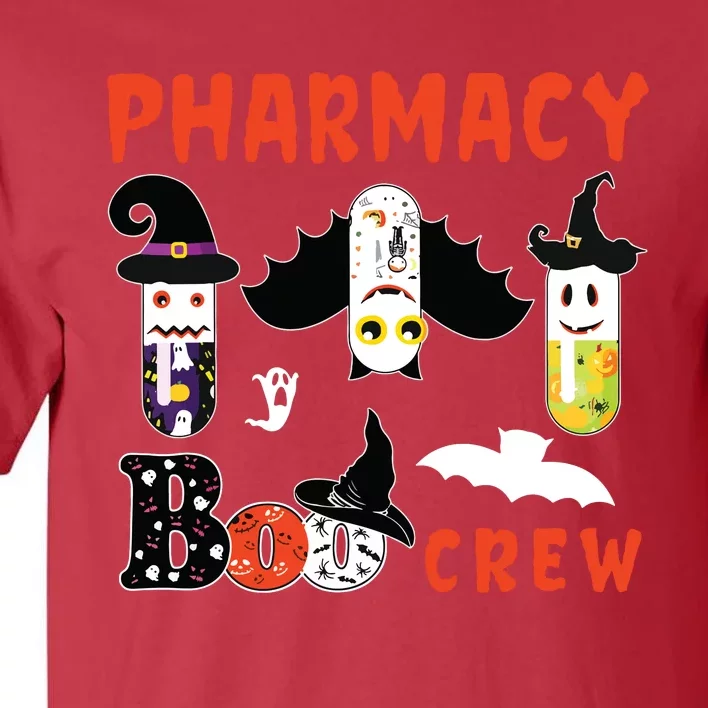 Pharmacy Boo Crew Pills Pharmacist Spooky Halloween Costume Tall T-Shirt