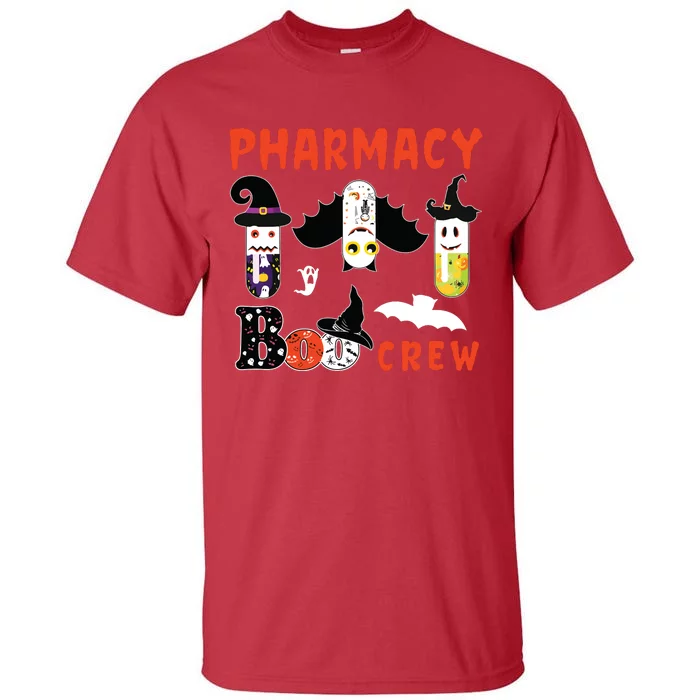 Pharmacy Boo Crew Pills Pharmacist Spooky Halloween Costume Tall T-Shirt