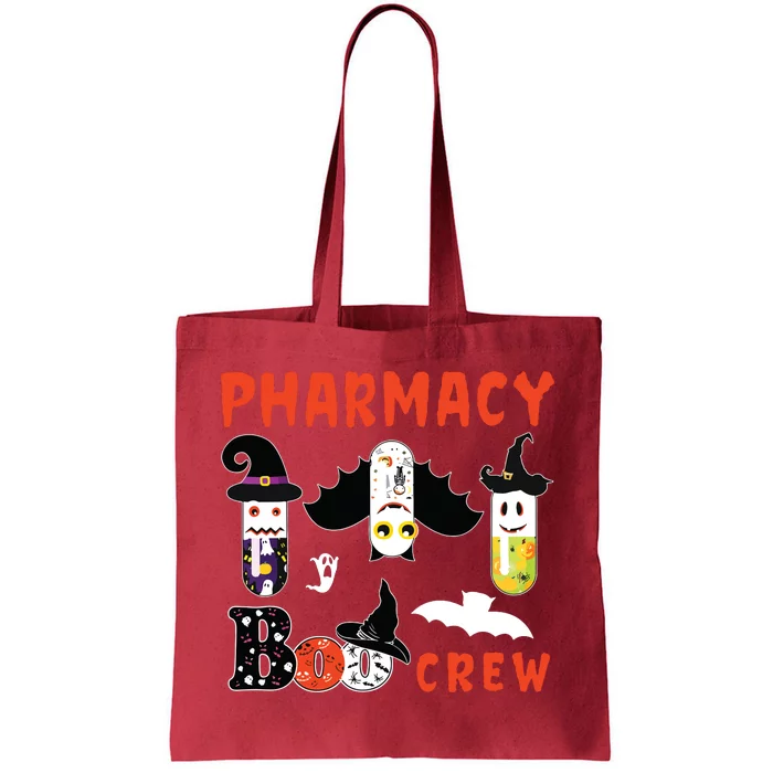 Pharmacy Boo Crew Pills Pharmacist Spooky Halloween Costume Tote Bag