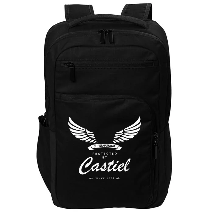 Protected By Castiel Supernatural Impact Tech Backpack