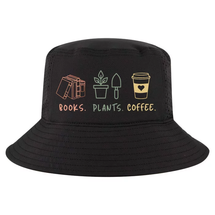 Plants Books Coffee Lover Cool Comfort Performance Bucket Hat