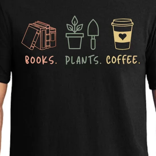 Plants Books Coffee Lover Pajama Set