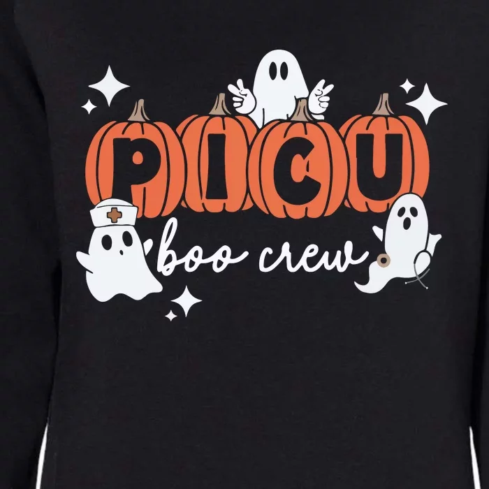 Picu Boo Crew Halloween Womens California Wash Sweatshirt