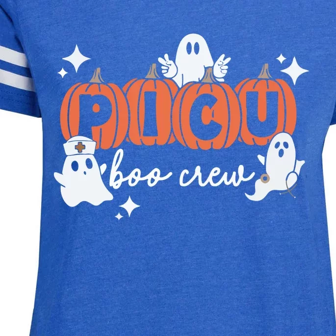 Picu Boo Crew Halloween Enza Ladies Jersey Football T-Shirt