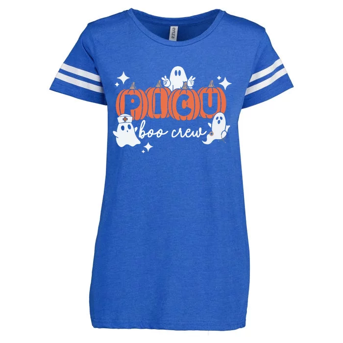 Picu Boo Crew Halloween Enza Ladies Jersey Football T-Shirt