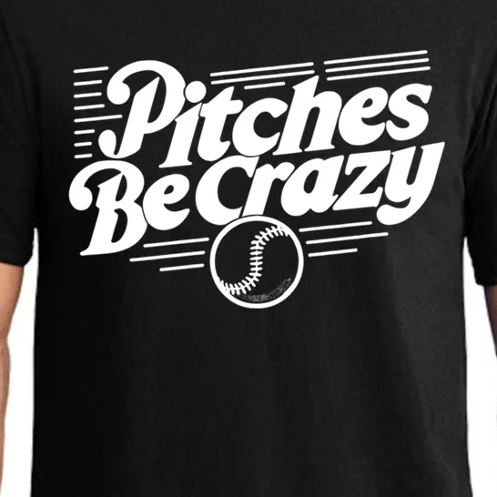 Pitches Be Crazy Softball Pitcher Gift Pajama Set