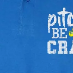 Pitches Be Crazy Funny Softball Pitcher Fast Slow Pitch Cool Gift Softstyle Adult Sport Polo