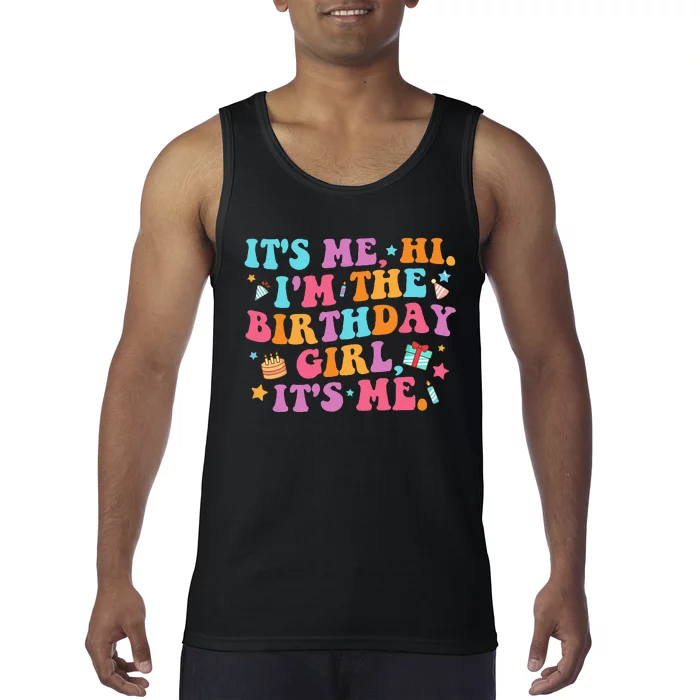 Personalized Birthday Celebration Name Badge Tank Top