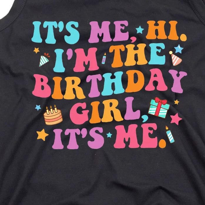 Personalized Birthday Celebration Name Badge Tank Top