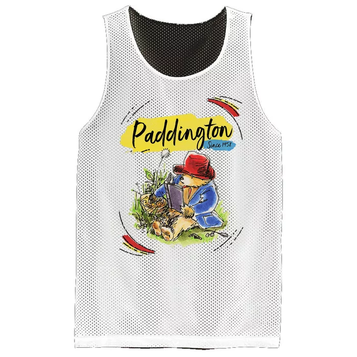 P.A.D.D.I.N.G.T.O.N B.E.A.R Classic Portrait Teddy Bears Picnic Mesh Reversible Basketball Jersey Tank