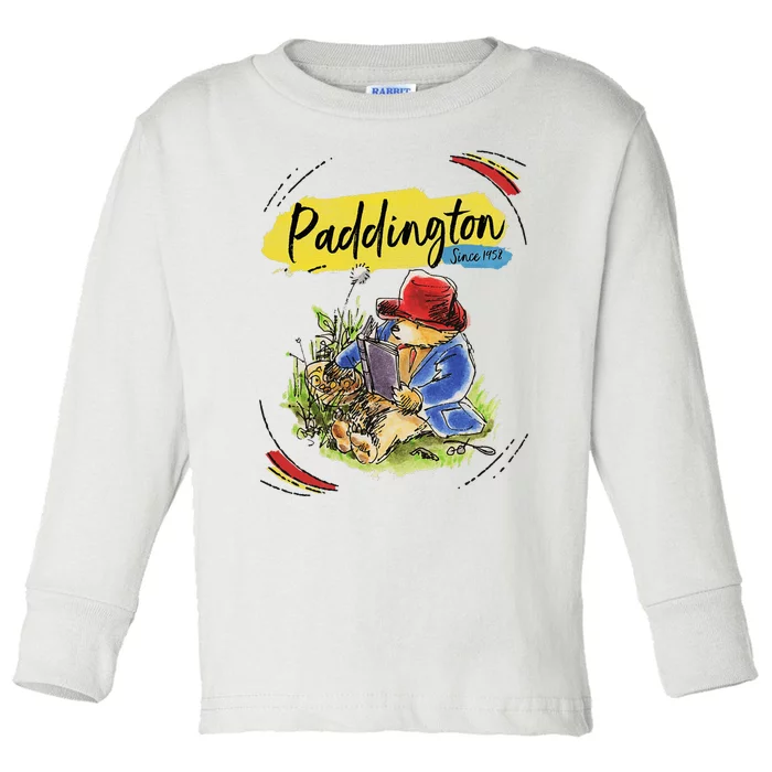 P.A.D.D.I.N.G.T.O.N B.E.A.R Classic Portrait Teddy Bears Picnic Toddler Long Sleeve Shirt