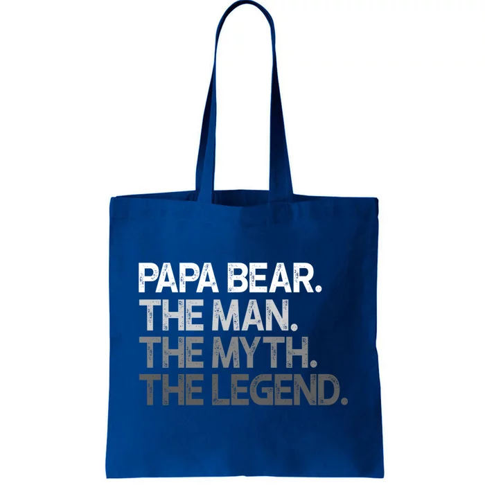 Papa Bear Cool Gift For Dads And Fathers: The Myth Legend Gift Tote Bag