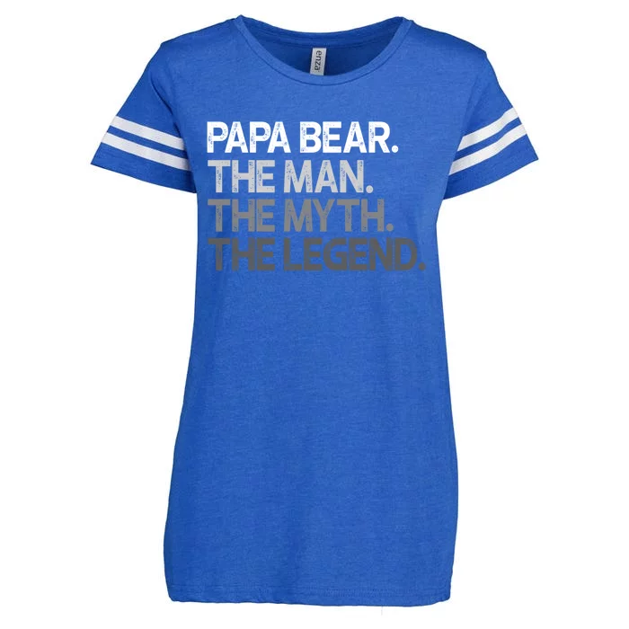 Papa Bear Cool Gift For Dads And Fathers: The Myth Legend Gift Enza Ladies Jersey Football T-Shirt