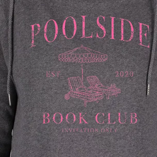 Poolside Book Club Womens Funnel Neck Pullover Hood