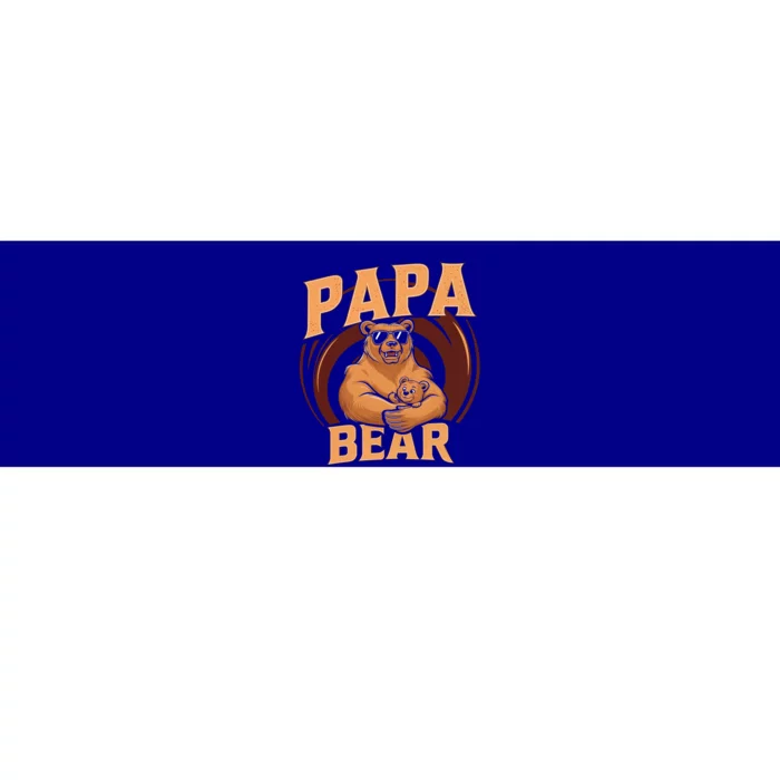 Papa Bear Cute Bears Family Father Dad Daddy Papa Bear Great Gift Bumper Sticker