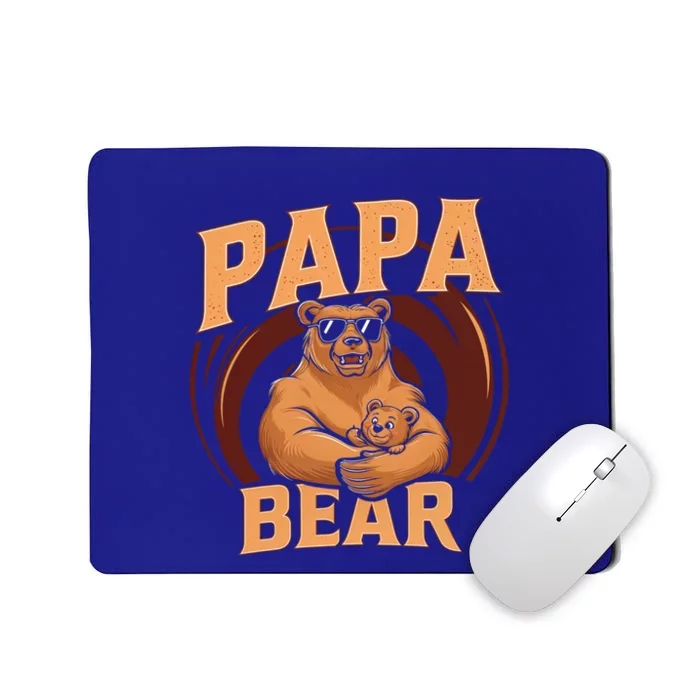 Papa Bear Cute Bears Family Father Dad Daddy Papa Bear Great Gift Mousepad