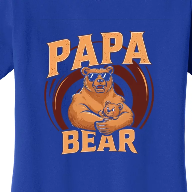 Papa Bear Cute Bears Family Father Dad Daddy Papa Bear Great Gift Women's T-Shirt