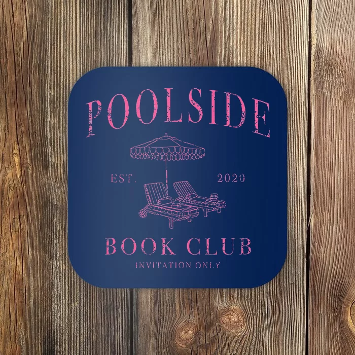 Poolside Book Club Coaster