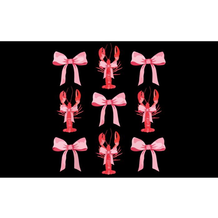 Pink Bow Cute Coquette Crawfish Clean Girl Aesthetic Bumper Sticker