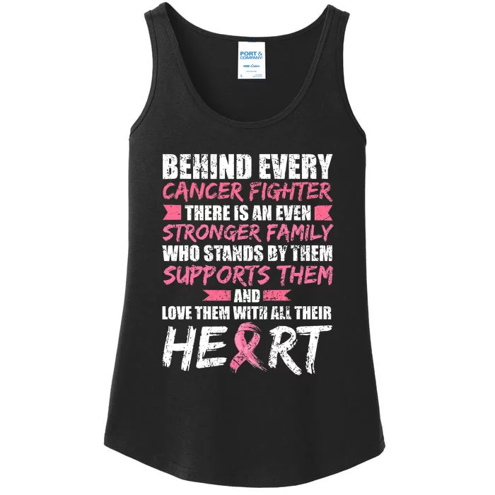 Pink Breast Cancer Support Breast Cancer Women Ladies Essential Tank