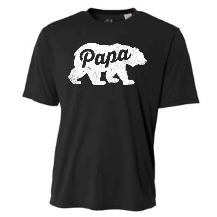 Papa Bear Cute Fathers Day Top Gift Cooling Performance Crew T-Shirt