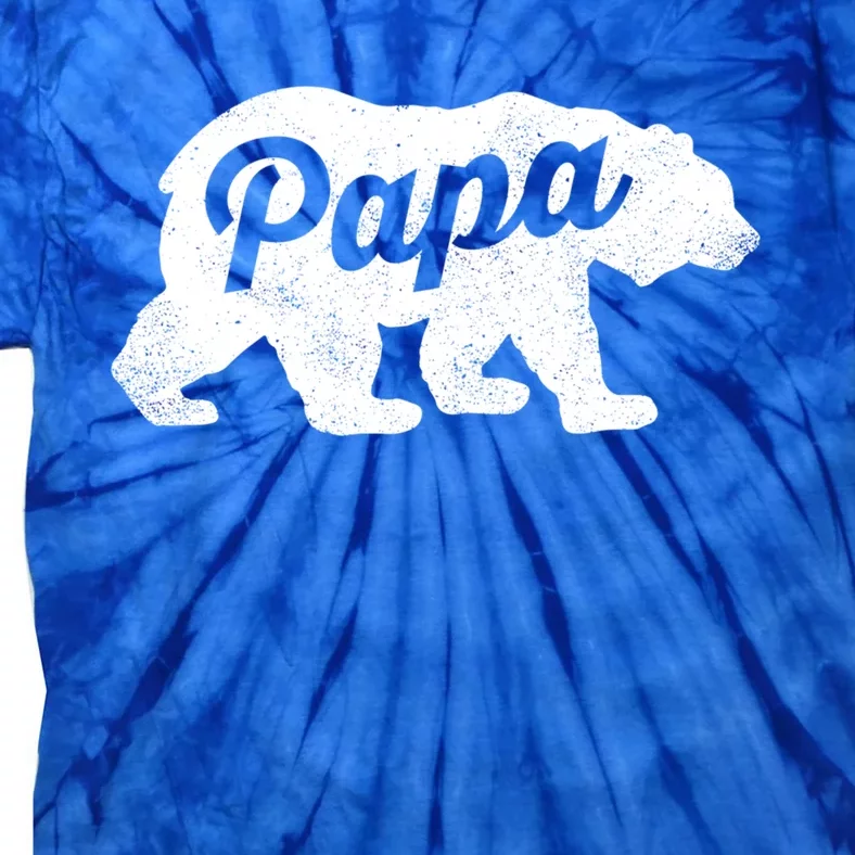 Papa Bear Cute Fathers Day Top Gift Tie-Dye T-Shirt