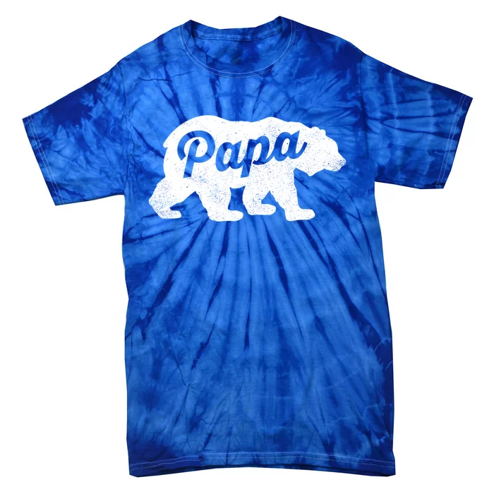 Papa Bear Cute Fathers Day Top Gift Tie-Dye T-Shirt