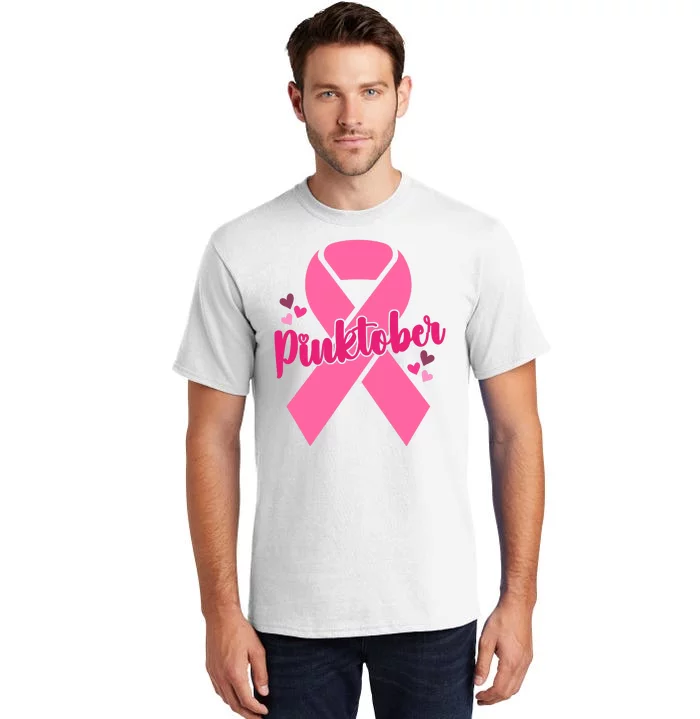 Pinktober Breast Cancer Awareness October Tall T-Shirt