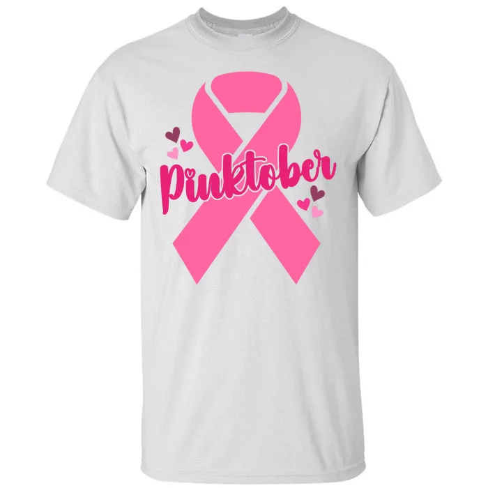 Pinktober Breast Cancer Awareness October Tall T-Shirt