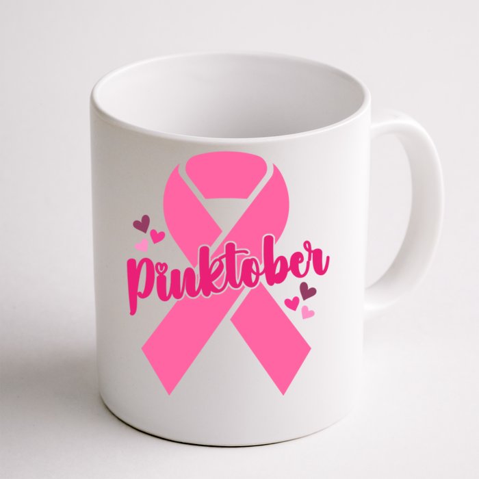 Pinktober Breast Cancer Awareness October Front & Back Coffee Mug