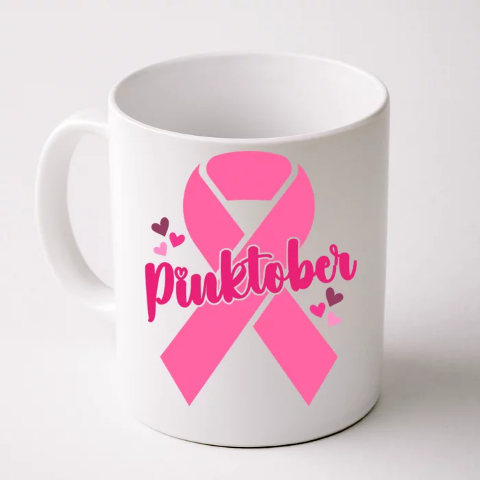 Pinktober Breast Cancer Awareness October Front & Back Coffee Mug