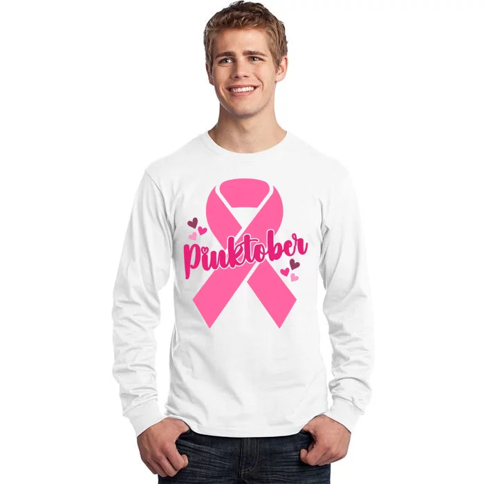 Pinktober Breast Cancer Awareness October Tall Long Sleeve T-Shirt