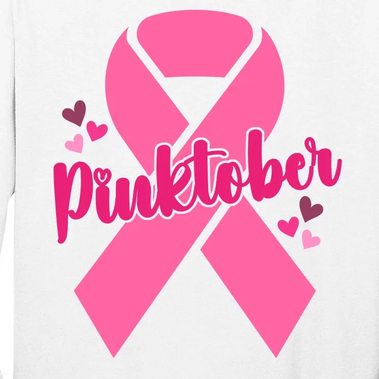 Pinktober Breast Cancer Awareness October Tall Long Sleeve T-Shirt