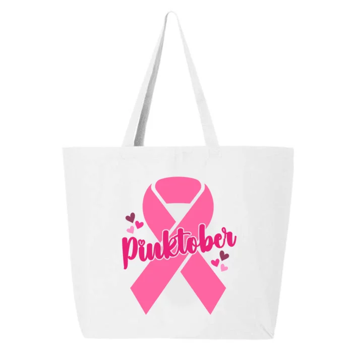 Pinktober Breast Cancer Awareness October 25L Jumbo Tote