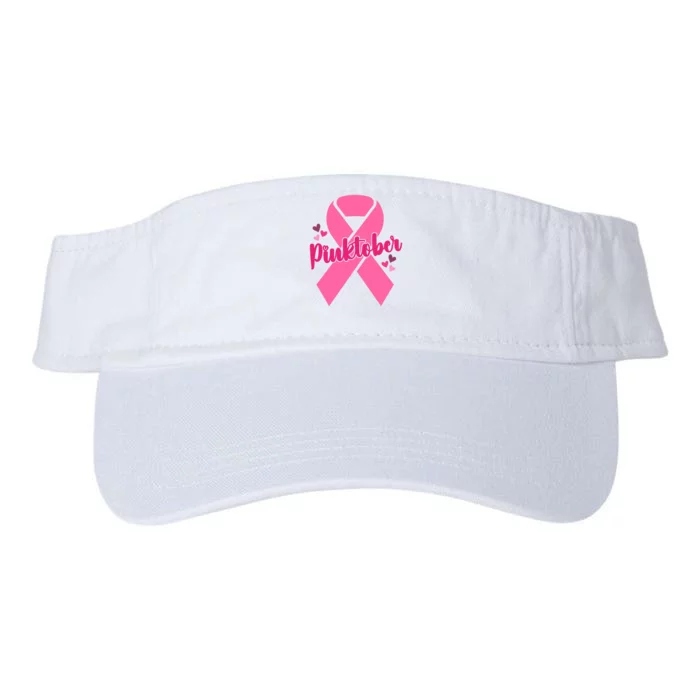 Pinktober Breast Cancer Awareness October Valucap Bio-Washed Visor