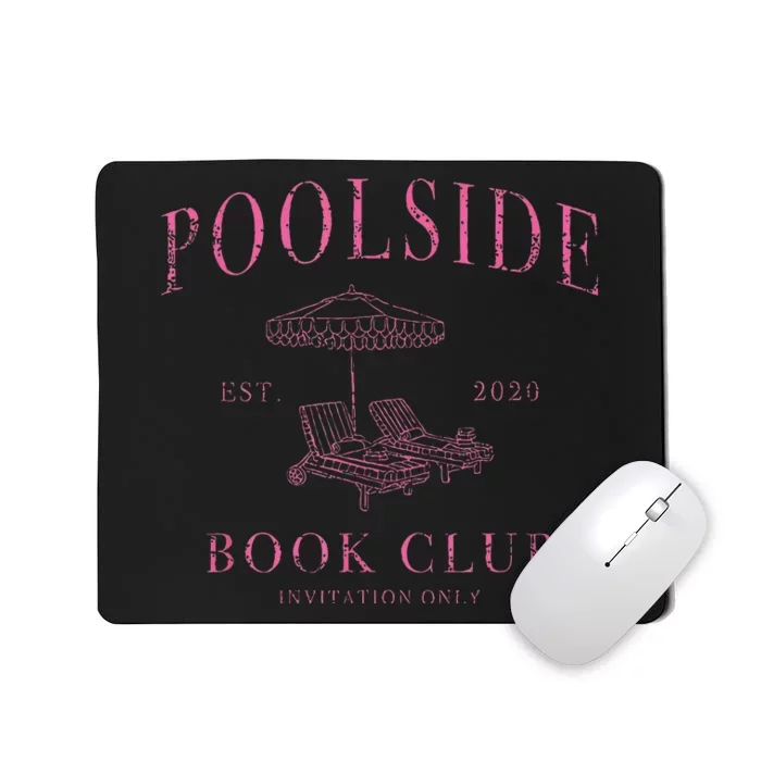 Poolside Book Club Relaxing Design Mousepad