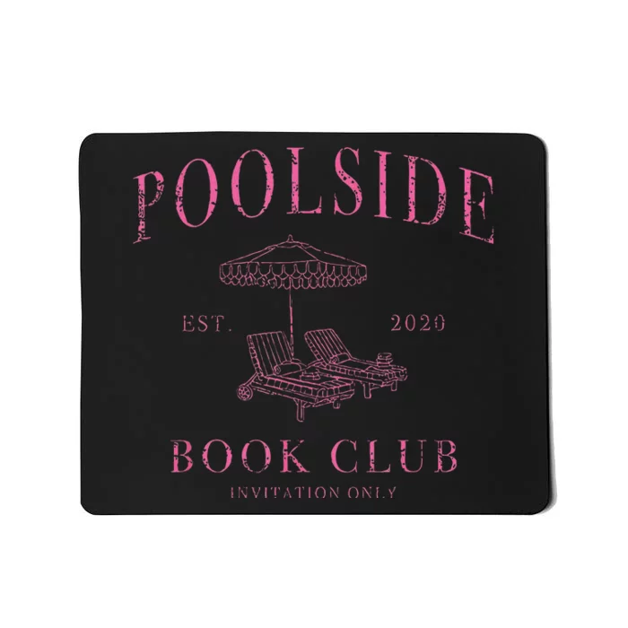 Poolside Book Club Relaxing Design Mousepad