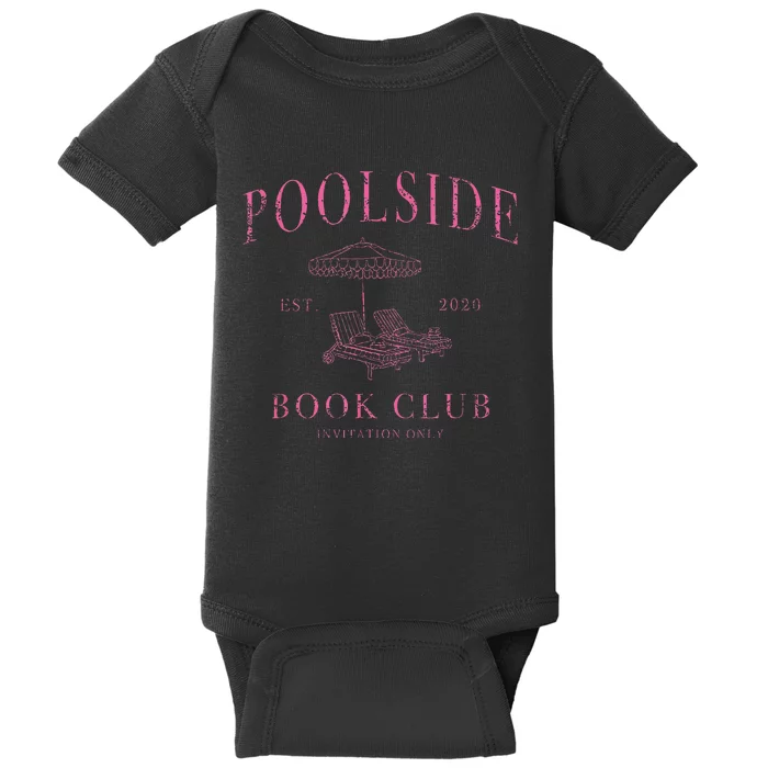 Poolside Book Club Relaxing Design Baby Bodysuit