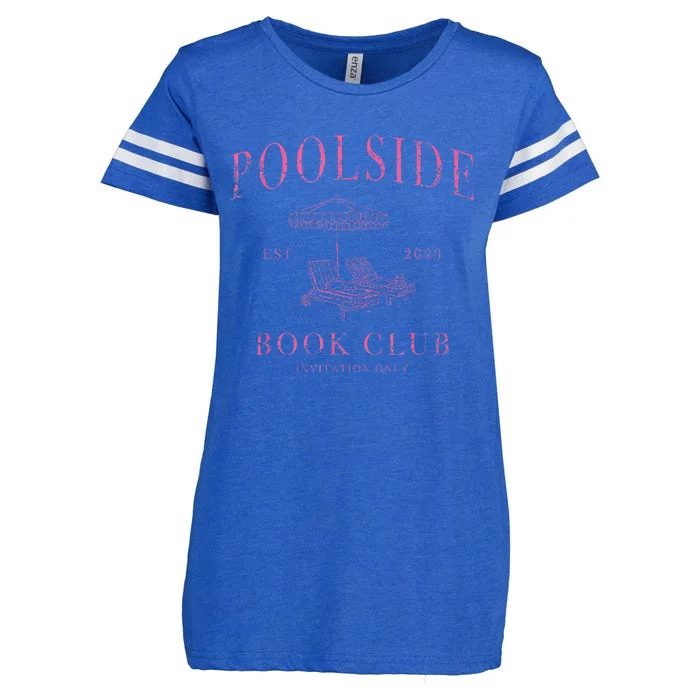 Poolside Book Club Relaxing Design Enza Ladies Jersey Football T-Shirt