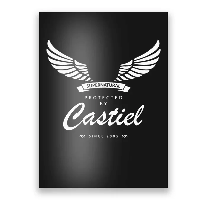 Protected By Castiel Supernatural Poster