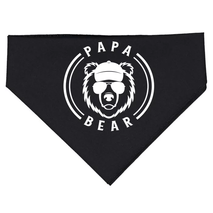 Papa Bear Cool Gift USA-Made Doggie Bandana