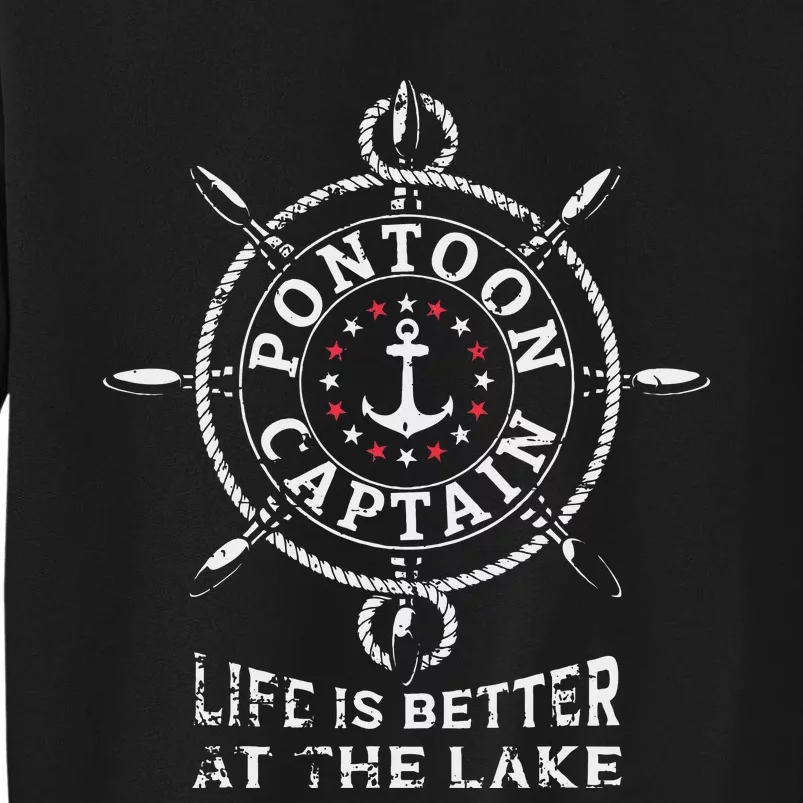 Pontoon Boat Captain Lake Boating Pontooning Sweatshirt