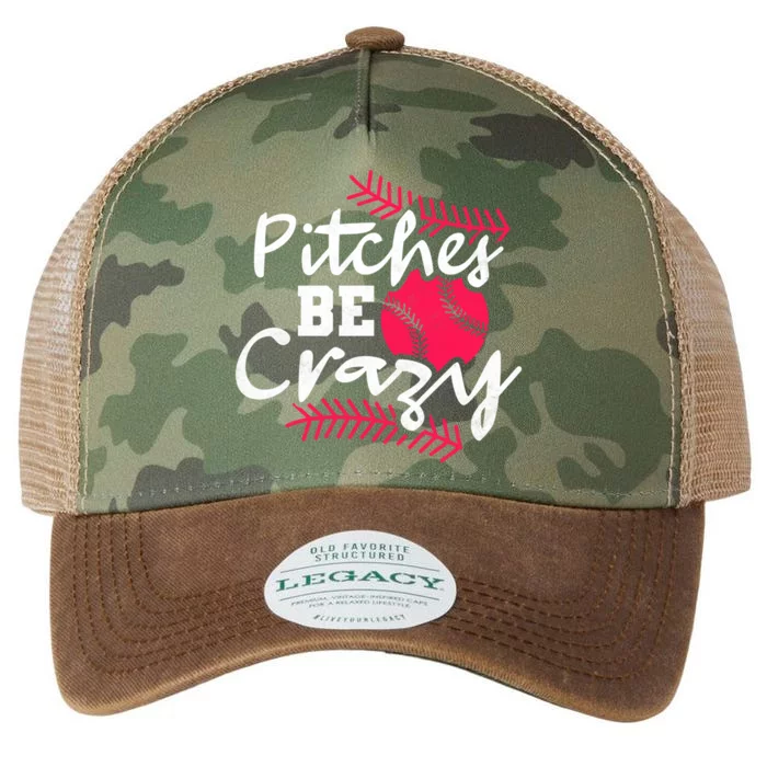 Pitches Be Crazy Baseball Gift Legacy Tie Dye Trucker Hat