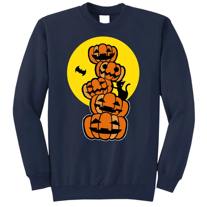 Pumpkin Bat Cat Tall Sweatshirt