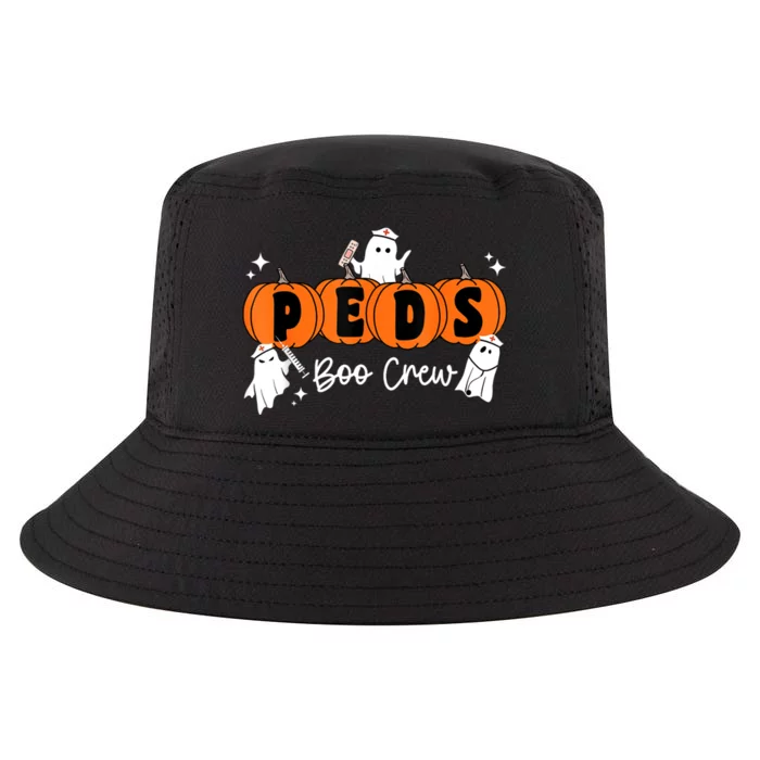 Peds Boo Crew Ghost Pumpkin Pediatric Nurse Halloween Cool Comfort Performance Bucket Hat