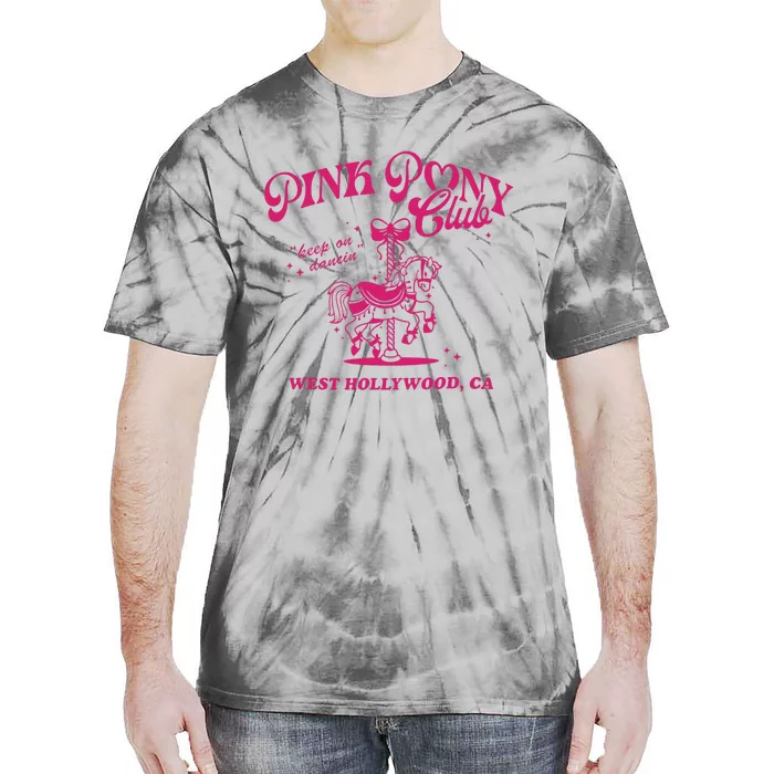 Pink Boots Cowgirl Western Pony Club Tie-Dye T-Shirt