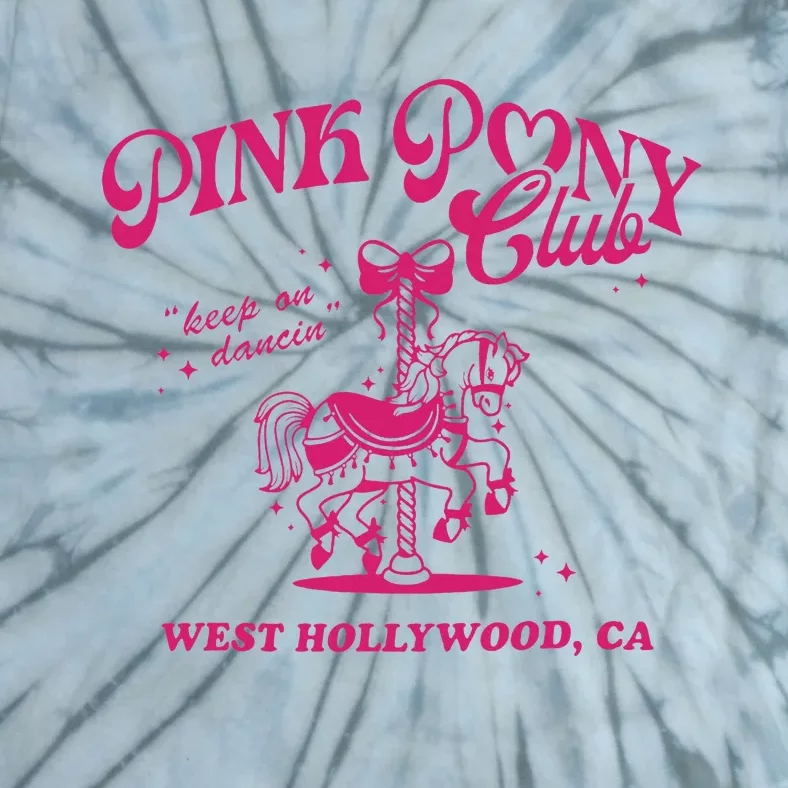 Pink Boots Cowgirl Western Pony Club Tie-Dye T-Shirt